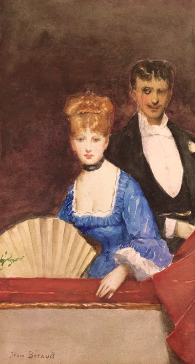 Dame mit Fächer von Jean Beraud